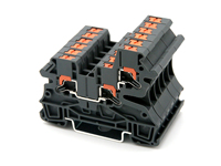 Usine chinoise rapide Push-in Din Rail électrique fin pince bornier 6mm2 2 en 2out Type de ressort connecteur de haute qualité