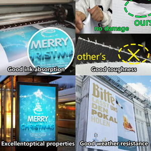 Bề mặt bóng có thể in <span class=keywords><strong>Backlit</strong></span> Flex Banner PVC PE Vật liệu quảng cáo ở dạng cuộn để sử dụng ngoài trời và trong nhà - Product Image 4