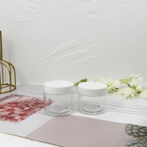 In Stock PET Round Transparent Plastic <b>Food</b> <b>Jar</b> with Lid for Cookie and Canned Storage - Product Image 4