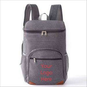 Custom Logo Printed Soft Insulated <b>Cooler</b> <b>Backpack</b> Leakproof Large Double Shoulder Outdoor Camping Picnic Lunch Bag - Product Image 1