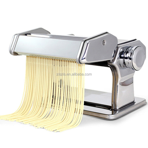 Máquina Manual para hacer Pasta, caja de Color plateado de acero inoxidable, máquina eléctrica para Fideos de <span class=keywords><strong>restaurante</strong></span>, máquina para <span class=keywords><strong>restaurante</strong></span> de un <span class=keywords><strong>restaurante</strong></span> de 500 A LA Paté - Product Image 5