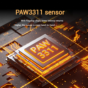 EWEADN paw3311 X23 tri-chế độ không dây chuột chơi game nhẹ văn phòng & macron máy tính có dây với thiết kế cơ khí - Product Image 4