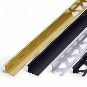 Perfil de Acabamento em Alumínio FSF de Alta Qualidade 10mm para Azulejos, Formato L, Certificado CE, Durável e Impermeável para Interiores Modernos - Product Image 2