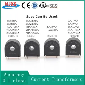 Transformateur de courant de type broche NJXSE 1A 5A 10A 30A 50A 60A DL-CT502D DL-CT602D Mini transformateur de courant 1000/1 2000/1 à montage CT - Product Image 2