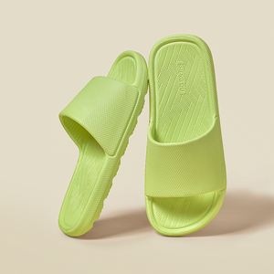 Sandalias Blancas de EVA con Punta Abierta, Antideslizantes, para Interiores, para Todas las Estaciones, con Forro de PU de Color Sólido - Product Image 3