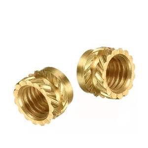 OEM M2 M3 M4 M5 M6 M8 M10 Inserts moletés en cuivre Insert de fonte en laiton Fabricant d'écrous en laiton pour insert en plastique - Product Image 3