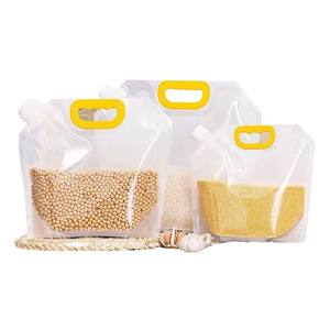 Bolsa reciclada en stock con asa para granos, leche, jugo, bebidas, a prueba de humedad y anticorrosión, bolsas de mylar, bolsa de plástico. - Product Image 6
