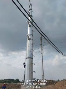 <span class=keywords><strong>Poteaux</strong></span> électriques en acier 138KV pour ligne de transmission d'énergie - Product Image 2