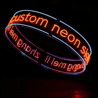 Luces circulares de neón 360 Arco Letrero de luz de neón Techo redondo Letrero de neón personalizado para la decoración de la barra de fiesta en casa Envío rápido