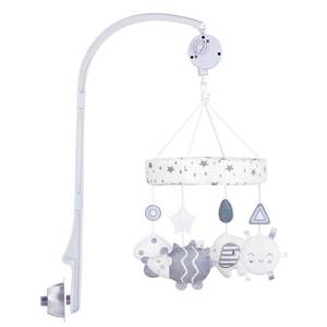 Juguete musical giratorio para cuna de bebé recién nacido, suave, de felpa, con sonajeros y caja de música, para calmar y dormir. - Product Image 2