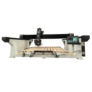 Fully Automatic CNC 5-axis Bridge Saw Stone Cutting Machine For Marble Granite Quartz Kitchen Countertop