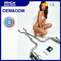 Système d'échappement Catback en acier inoxydable haute performance d'usine Wincar OEM, échappement Valvetronic pour Lexus Rcf