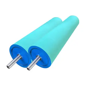 customized rubber roller for roller machinery and equipment, Industrial chloroprene coated rubber drum rubber roller