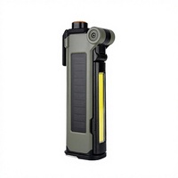 Mini lampe torche LED COB RGB en alliage d'aluminium, rechargeable par USB, étanche, 15 modes, avec mise au point réglable et lumière UV