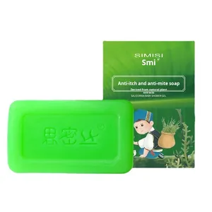 Extracto de planta de hoja de artemisa Natural jabón antibacteriano eliminación de ácaros del acné aceite esencial antipicazón Artemisa sólida - Product Image 5