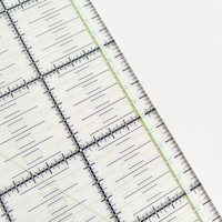 Règle de patchwork carrée transparente antidérapante en plastique de 2,5 mm d'épaisseur, 30 cm, pour la couture DIY et la conception de mode – Vente directe usine