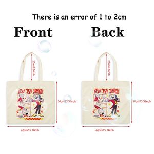 Bolsa <span class=keywords><strong>de</strong></span> lona personalizada con diseño del meme del <span class=keywords><strong>juego</strong></span> Tenna Deltarune Game Its TV Time, bolso <span class=keywords><strong>de</strong></span> hombro personalizado para viajes, bolsa <span class=keywords><strong>de</strong></span> compras reutilizable para mujer - Product Image 2