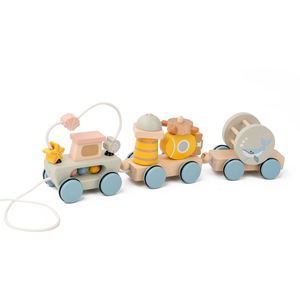 Porteur transfrontalier en <span class=keywords><strong>bois</strong></span> éducatif pour bébés - Capacité de charge 10 kg - Cadeau pour nourrissons de 0 à 12 mois - Product Image 5