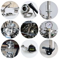 Cuve de Fermentation d'équipement de bière revêtue verticale conique de l'acier inoxydable 304 316L avec la valve