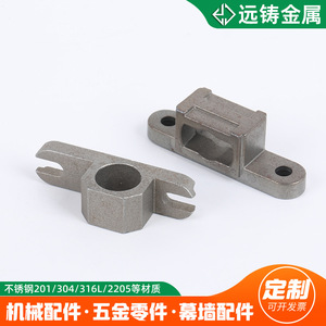 Pièces de transmission mécanique en acier inoxydable 304 moulées avec précision Yuanzhu, traitement de surface par sablage, métallurgie - Product Image 4