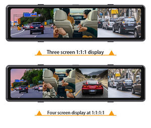 IPoster 12インチ タッチスクリーン 死角検知 BSD AI検知 DVR ドライブレコーダー 360度ビュー FHD 車載DVRシステム ループ録画 分割画面 - Product Image 3
