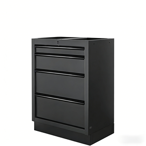 Armoire de rangement en métal noir avec portes, idées de rangement pour garage et solution de rangement de bureau - Product Image 3