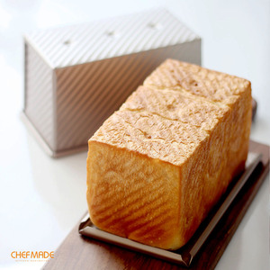Stampo per Pane CHEFMADE, Capacità 0,66 Libbre, <span class=keywords><strong>Antiaderente</strong></span>, Rettangolare, Ondulato, Mini <span class=keywords><strong>Teglia</strong></span> Pullman con Coperchio - Product Image 5