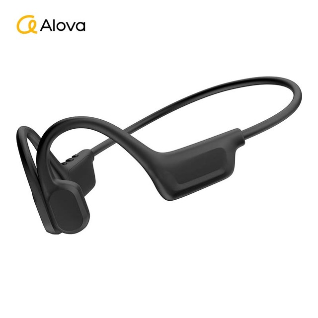 ALOVA JL Wireless Headset IPX7 for Bluetooth 6.0 Secure Fit Swimming Earphones with LED Battery Indicator and Microphone