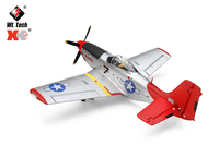 Avión RC HOSHI WLtoys A280, Simulador de Caza P51, 2.4G, Modo 3D6G, Planeador de Ala Fija con Luz LED, Juguetes de Control Remoto