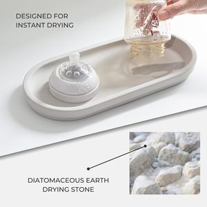 Natural Stone Tray Toothbrush <b>Brush</b> Holder Set Eco-Friendly Diatomite Quick-Dry Bathroom or Kitchen Organizer - Product Image 4