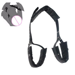 Lederen lichaamsbeugels Bind de benen vast met lederen bondage seksspeeltjes - Product Image 1