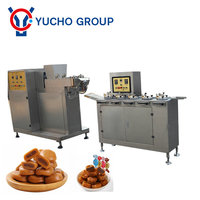 Chaîne de production automatique de bonbons au caramel au lait, petite taille, nouvelle génération, en acier inoxydable 304, 220V/380V, modèle YC, fabriquée en Chine par une grande usine, avec fonctions de découpe et d'emballage.