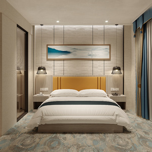 ห้องนอนโรงแรม3ดาว4ดาวออกแบบห้องพักเฟอร์นิเจอร์ไม้โครงการโรงแรมดาวไม้ชุดห้องนอนโรงแรมเตียงกรอบเตียงโรงแรม - Product Image 2