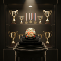 Nouvelle Offre Spéciale – Bagues Commémoratives du Championnat National de Baseball 2024 de Tennessee, en Alliage Fin, Plaqué Or, avec Pierre Naturelle de la Marque XH