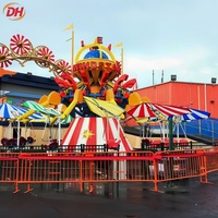 Manège d'attraction pour événements festifs, 24 places, manège cerf-volant autocontrôlé, hauteur de levage 1,8 m, éclairage LED pour foire temporaire