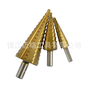 Lingxian Counterbore <b>Drill</b> Metric <b>Step</b> <b>Drill</b> With Titanium Plating Multi Stage Pagoda Shape For Hole Opening And Reaming - Product Image 3