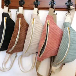 Sac <span class=keywords><strong>Banane</strong></span> en Velours <span class=keywords><strong>Côtelé</strong></span> de Gros, Sac à Bandoulière Poitrine Mini, Sac <span class=keywords><strong>Banane</strong></span> Personnalisé - Product Image 2
