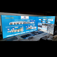 Boîte lumineuse à LED personnalisée de haute qualité, cadre en aluminium réutilisable, cadre sans cadre, publicité pour la promotion des salons professionnels, toile de fond