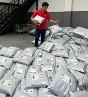 Sac postal personnalisé KD 15, nouvelle enveloppe d'expédition en plastique épais, emballage pour colis, pochettes polyvalentes blanches pour vêtements