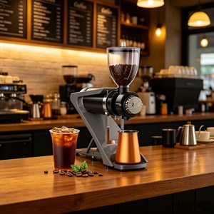 Factory Price Flat Burr Coffee 1-18 Adjustable Settings <b>Large</b> Capacity Anti-Static Dosing <b>Cup</b> for Home Espresso - Product Image 1