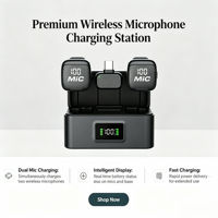 Micrófono Lavalier Inalámbrico ASKS20 con Cancelación de Ruido, Plug & Play, para iPhone, Android, PC, Transmisión en Vivo, Grabación de Vlogs, con Estuche