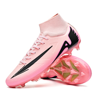 Chaussures de football unisexes Zhen à crampons longs, modèle 308MJ, pour jeunes et enfants, entraînement printemps-été, tige en PU, semelle extérieure en TPU, doublure en mesh