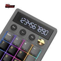Calculadora con teclado numérico RK Royal Kludge M20 2 en 1 con perilla de cambio, teclado de oficina con teclado de tres modos