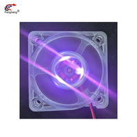 Ventilateur d'échappement micro carré de haute qualité 50 mm 5010 Moteur CC 12 volts Lumière LED multicolore Ventilateur de refroidissement 5V 24V