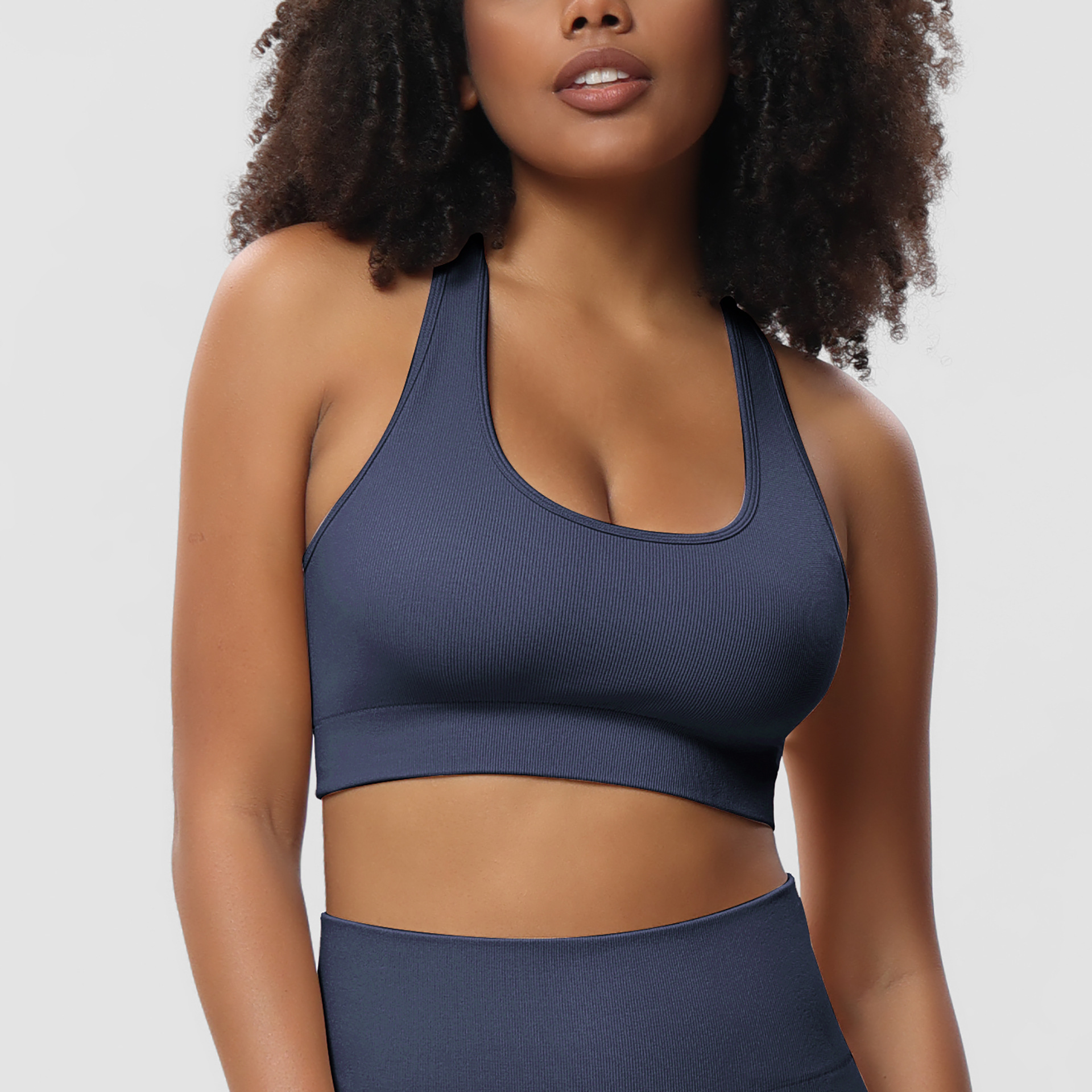 Intiflower BX3003 Women's Hot Sexy Seamless Sports Bra - Workout, Running, Yoga & Fitness T-back Bra