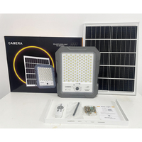 Omsen Nieuwe Aankomst Aluminium 500W 800W Zonne-Energie Straatlantaarn Led Schijnwerper Zon Lamp Met Verborgen Cctv Camera Ondersteuning Geheugenkaart