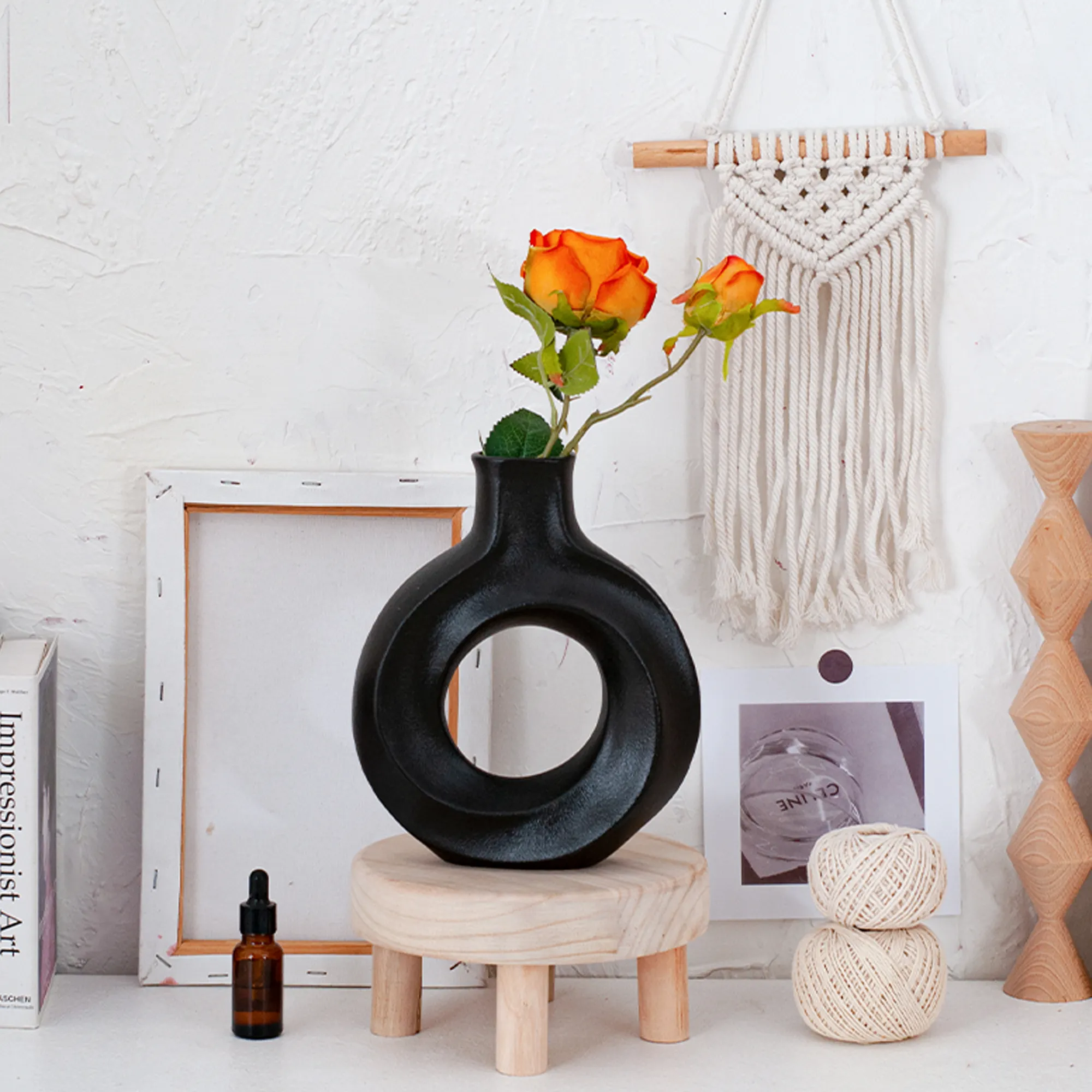 Неварт искусство Nordic лампы для домашнего интерьера стол роскошный художественный керамический цветочный дом цветы ваза украшения