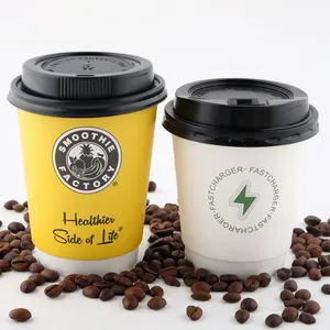 printed logo wholesale branded with lid biodegradable cardboard for hot drinks hot coffee paper cup with sleeves and lid