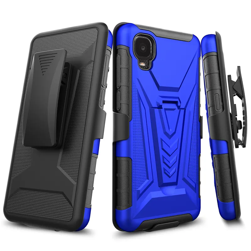 For Nokia X100 Mobile Phone Case Defender Rugged Heavy Duty Back Belt Clip Holster Kickstand Dual Layer Flexible Cover