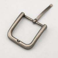 Boucles de ceinture Cloxy 40 mm pour ceinture en cuir argent antique, boucles de ceinture en métal pour hommes